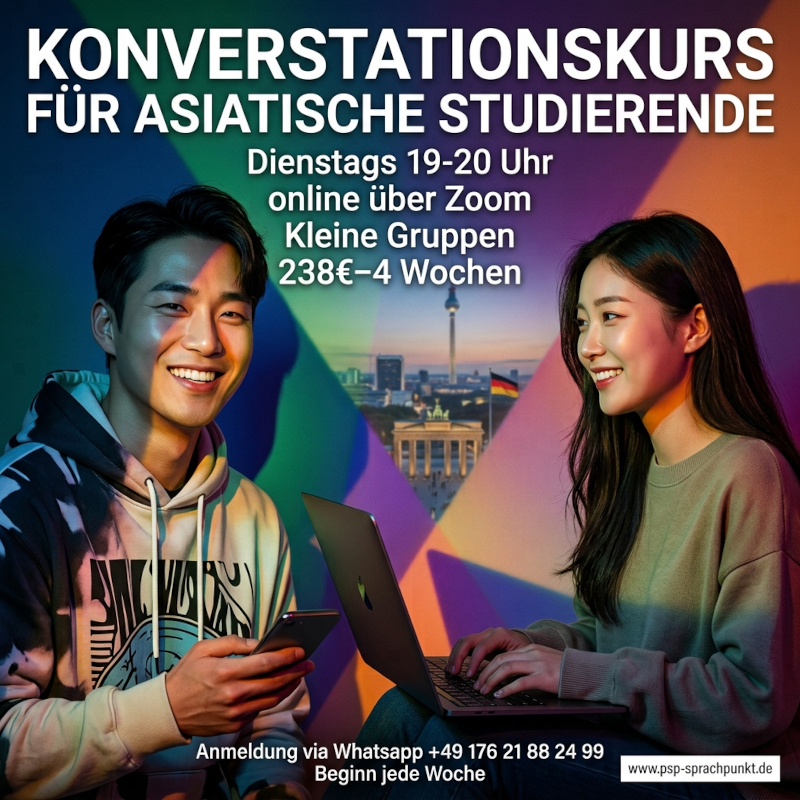 Konverstationskurs für asiatische Studierende Konverstationskurs für asiatische Studierende